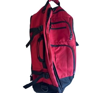Rick Steves Convertible Backpack Large Red Black Travel Carry-On Bag Mens